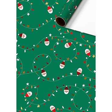 Бумага упаковочная Stewo Neil, 0.7 x 1.5 м, зеленый Новогодний - 8